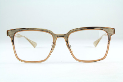 Authentic Dita POLYMATH DTX101-51-02 CLR 51mm Crystal Peach Gold Frames Japan