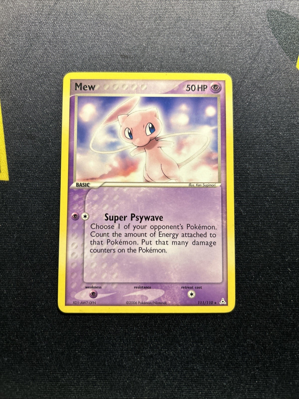 Mew 111/110 LP -Secret Rare Pokemon Card- EX Holon Phantoms DVD Promo (7q)