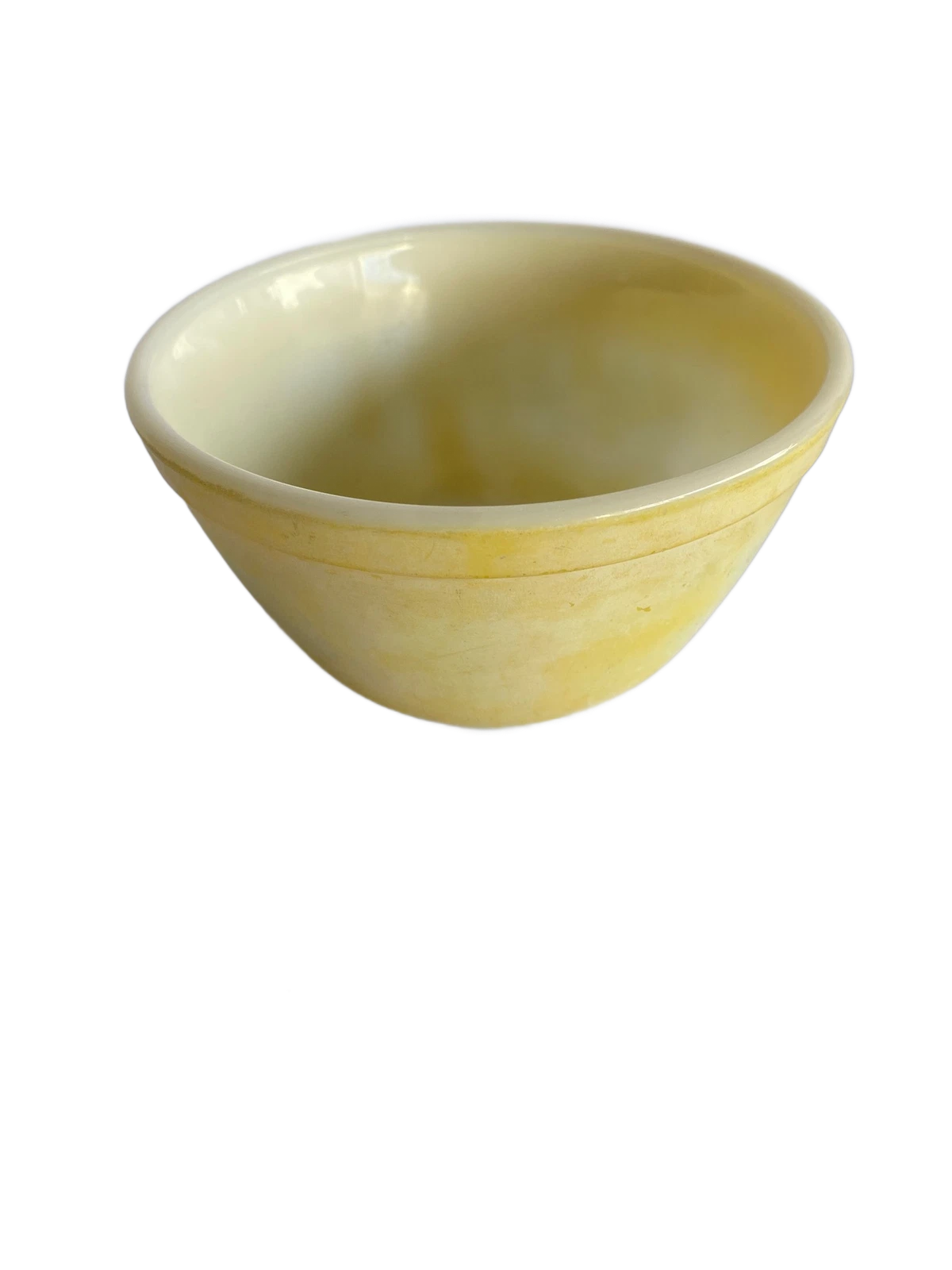 Pyrex Yellow Custard Mixing Bowl #401 1.5 Pt Primary Colors Series