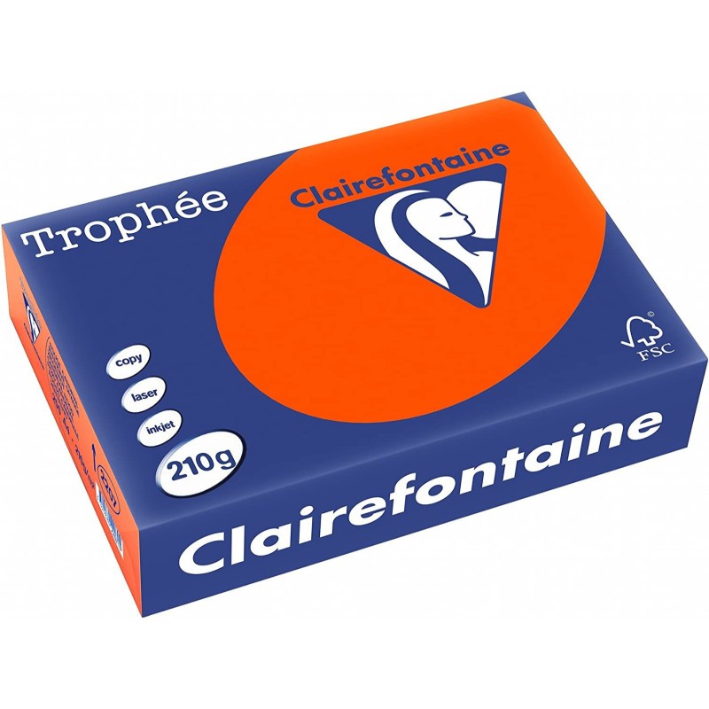 Papier A4 rouge cardinal rigide Clairefontaine pour cartes d'invitation