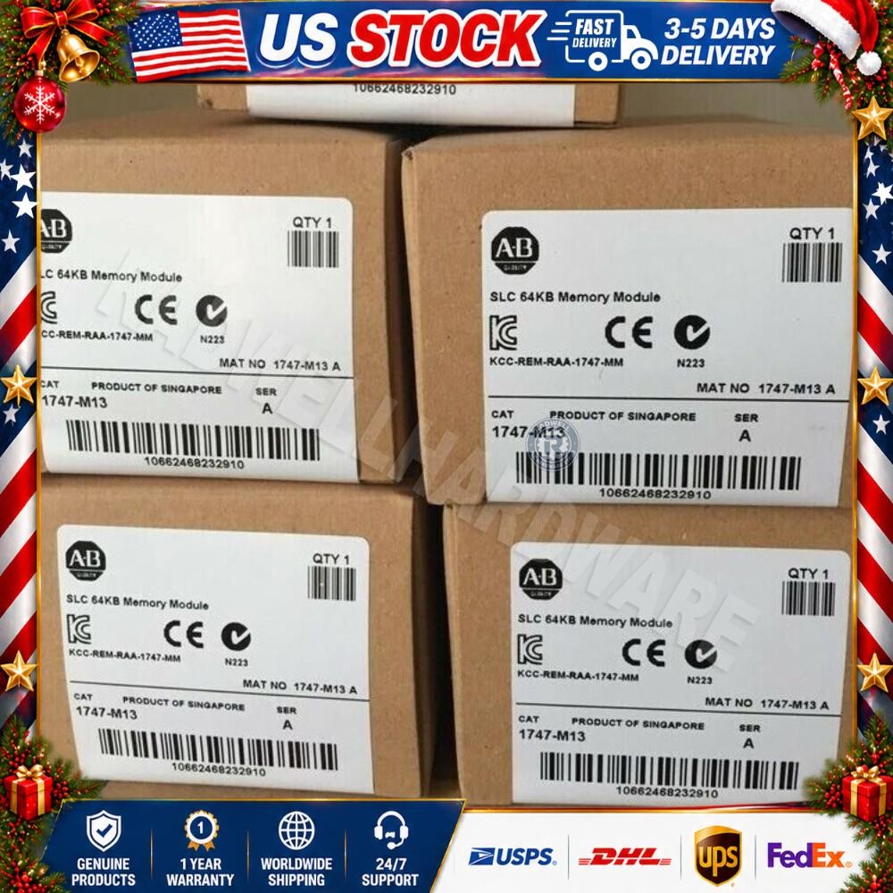 Factory Sealed AB Allen Bradley 1747-M13 / A SLC 64KB Memory Module US Free Tax