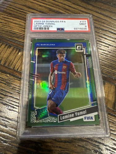 Lamine Yamal [Green Optic] #177 2023 Panini Donruss card