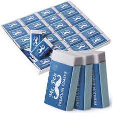 Mr. Pen Pencil Erasers Bulk, Pack of 24 24 Pack, White