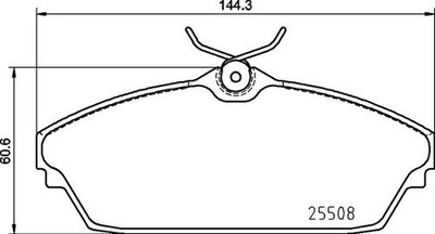BREMBO Bremsbelagsatz, Scheibenbremse P 82 003 für TATA