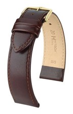 Hirsch Osiris 16 mm brown watch strap, length L