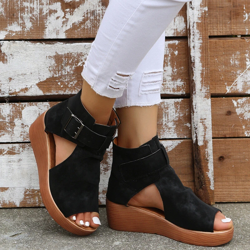Wedge 2025 bootie sandals