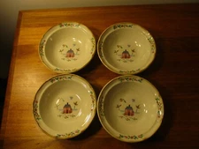 Set of (4)International Tableworks Soup Bowls. 6.75 in. Dia. Heartland Pattern.