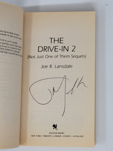 JOE R. LANSDALE SIGNED 1ST - The Drive in 2 - Picture 2 of 5