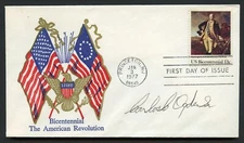 Carlos Ogden d2001 signed autograph auto FDC MOH Recipient US Army WWII BAS
