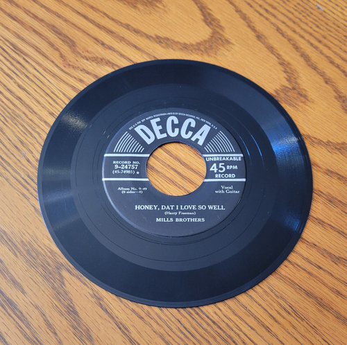 MILLS BROTHERS - TILL WE MEET AGAIN / HONEY DAT I LOVE SO WELL - 45 - FAST SHIP! - Foto 2 di 2