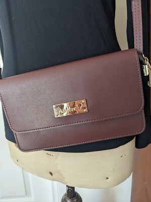 Brand New Maroon Small Antler Crossbody bag Vegan Friendly
