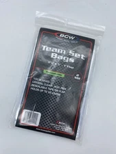 BCW Resealable Team Set Bags 1 Pack of 100 Sleeves Holds Up to 35 Cards  