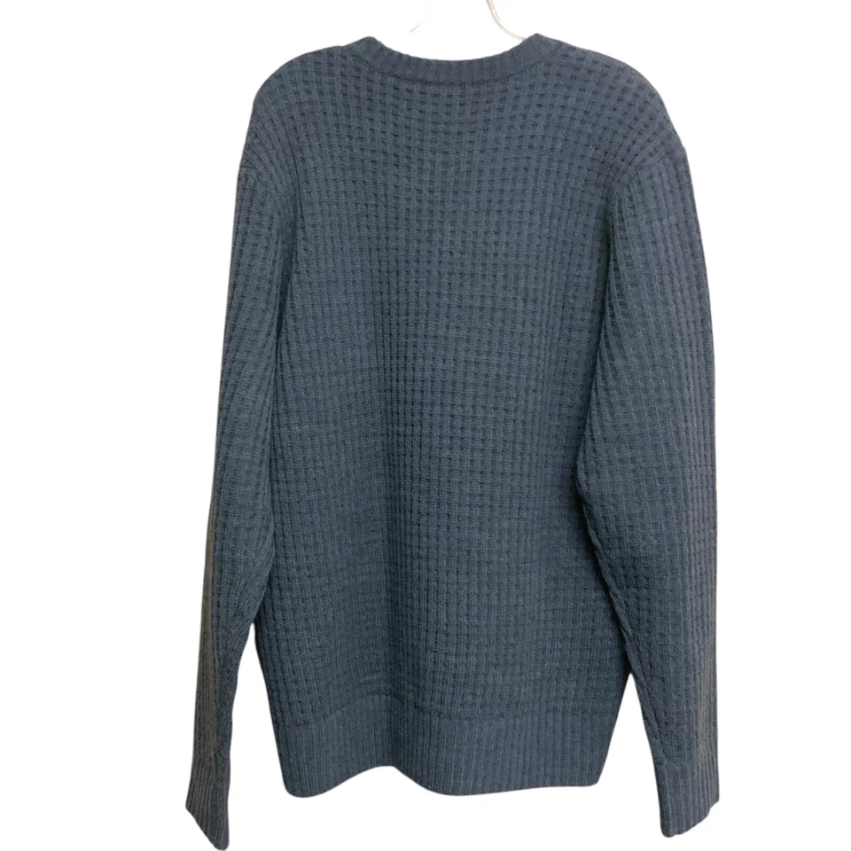Acogedor suéter tejido Jack Threads para hombre talla grande gris mezcla de lana C14 Foto 4 de 4