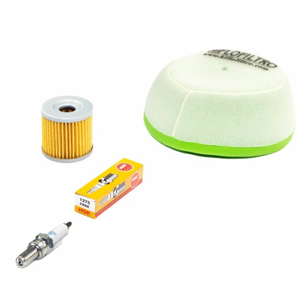Wartung FüR Suzuki DR-Z 400 DR-Z400 2000-2008 Set Luftfilter ÖLfilter ZüNdkerze-image
