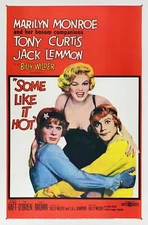 Some Like it Hot movie poster print - Marilyn Monroe, Tony Curtis - 11" x 17"