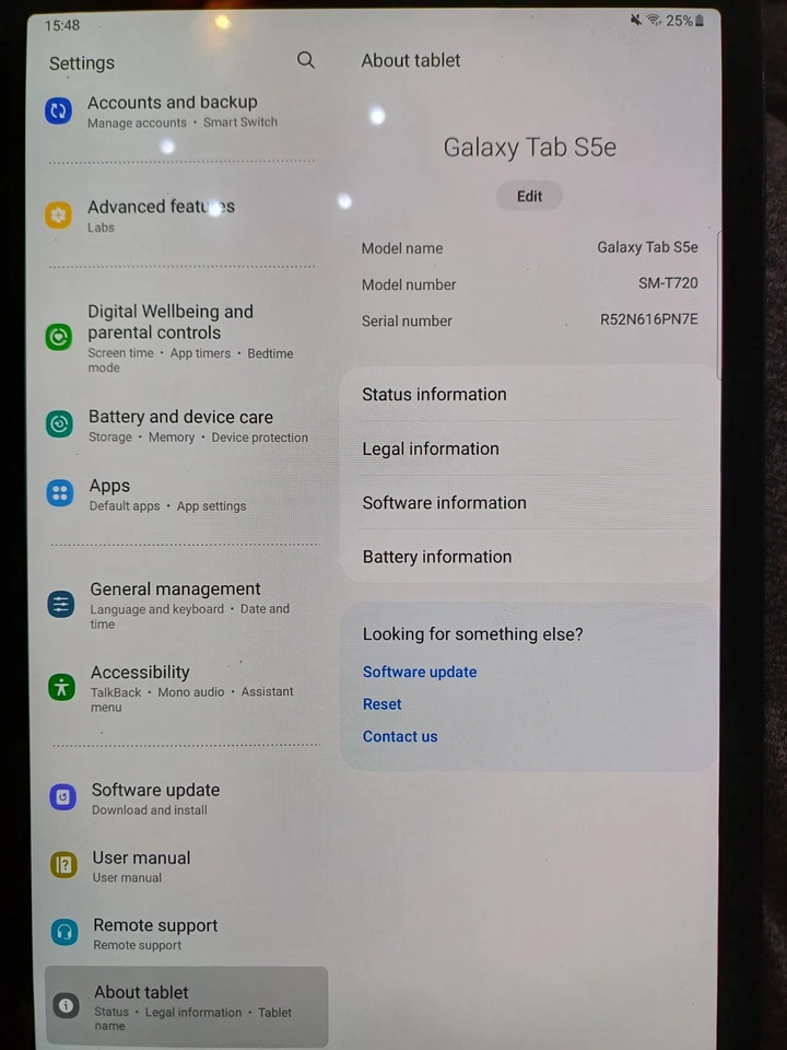 Samsung Galaxy Tab S5e SM-T720 128GB 10.5" Tablet : Black - Image 2 of 3