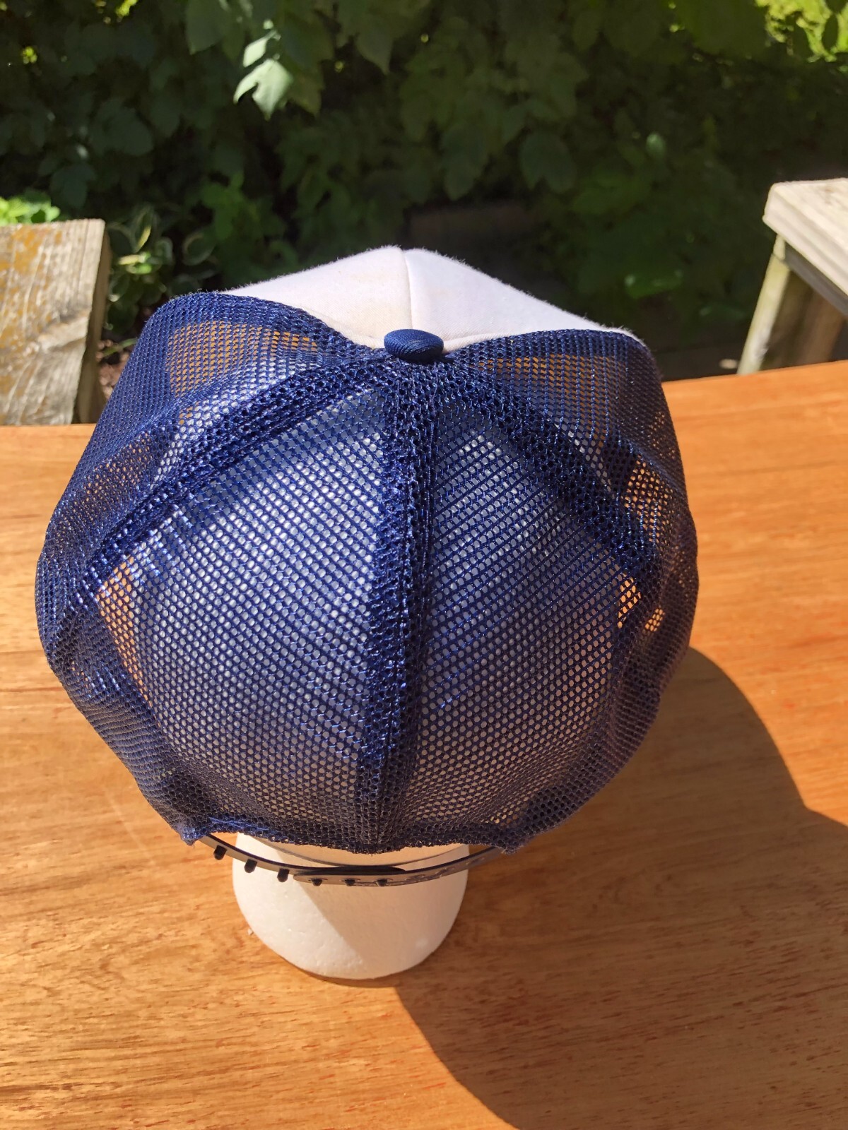 GTE Safety First Snapback Trucker Cap Hat San Sun STAINED AS IS Vintage Cap Hat