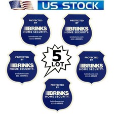 Stickers Decals For Home Windows Brinks Security Alarm Monitoring Systems 5 Lot