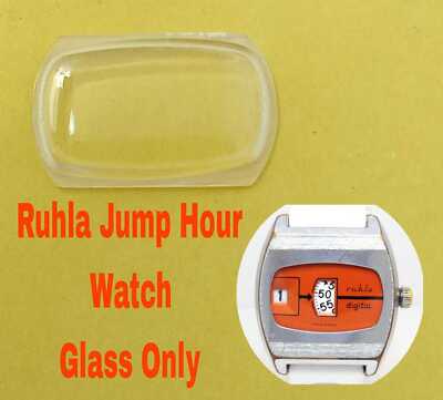 Ruhla Jump Hour Winding 24-34 Digital Watch Handmade Glass