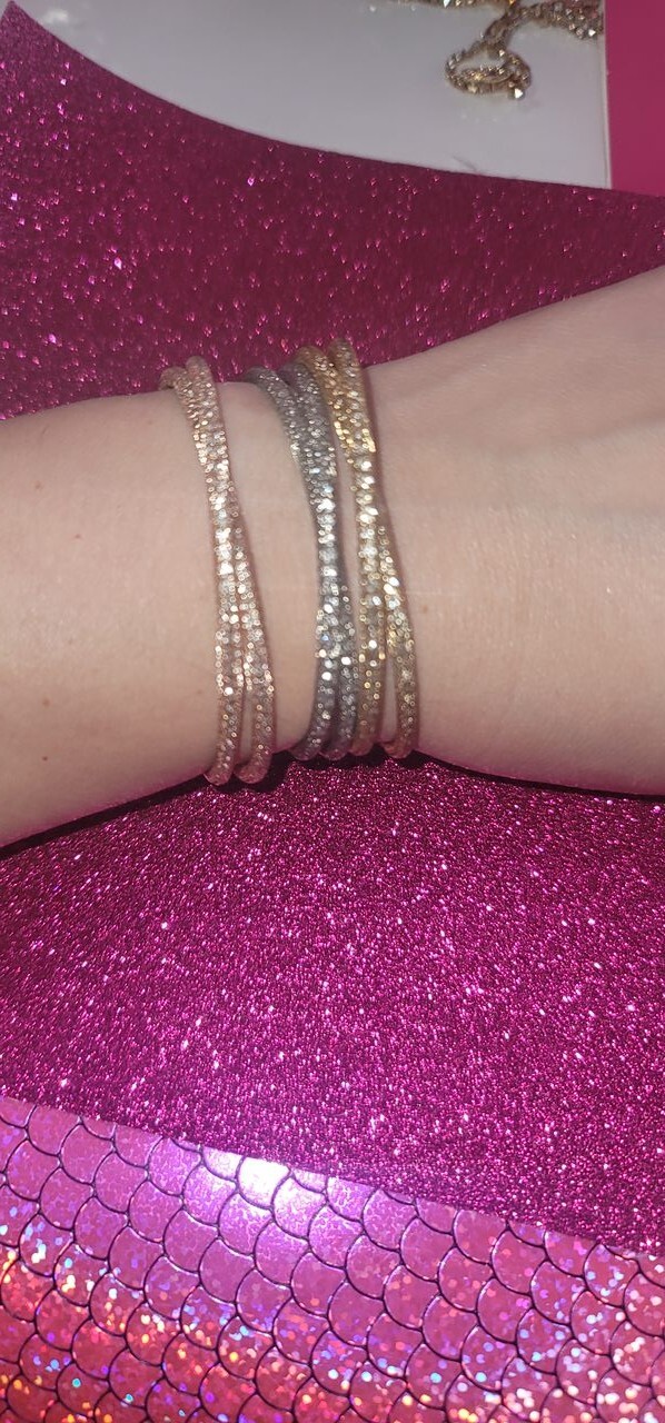 EXPRESS 3 PIECE OPEN BANGLE BRACELETS SET - GOLD,… - image 2