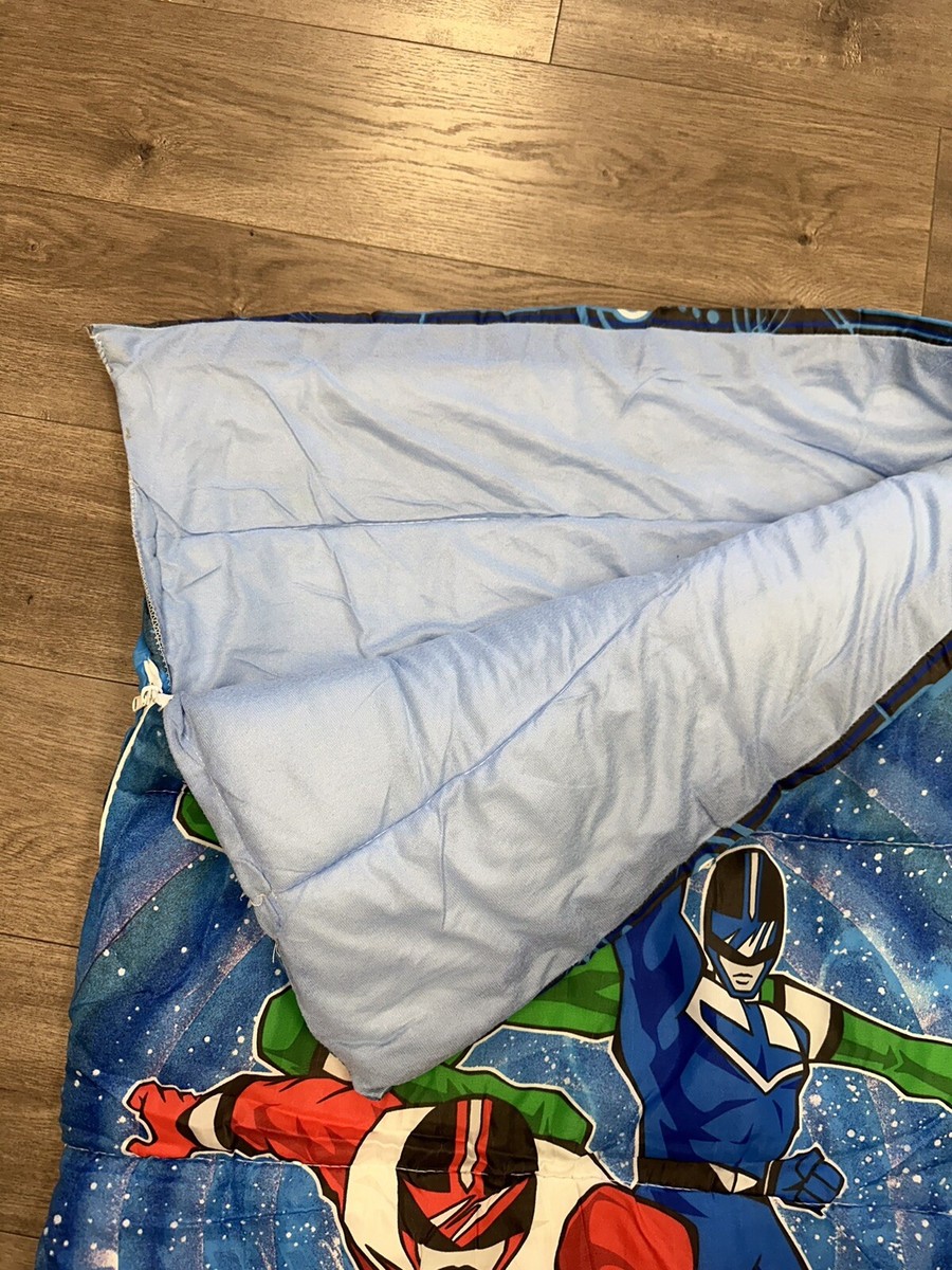 Vintage THE POWER RANGERS Sleeping Bag, Time Force, Saban