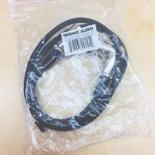 LOT OF 5 SEISMIC AUDIO XLRRAS 3FOOT MALE TO RIGHT ANGLE FEMALE PATCH SPEAKERS