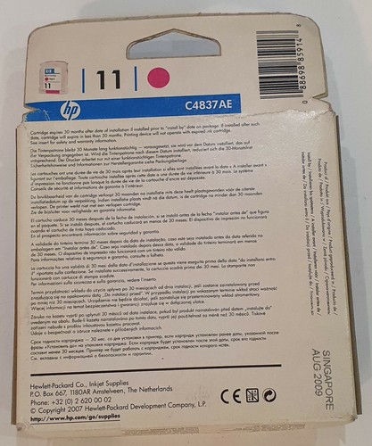 Cartucho Tinta HP Original 11 Magenta C4837AE - Imagen 2 de 2