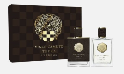 VINCE CAMUTO Terra Extreme Men Gift 2 PC Set: Eau de Parfum/Cologne +After shave