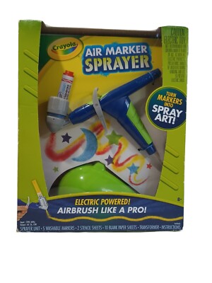 Crayola Air Marker Sprayer Airbrush Kit New in Sealed Box 