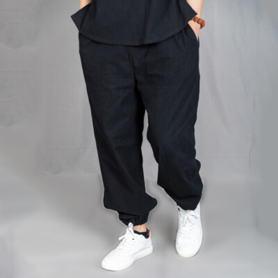 Chinesisch Kung Fu Tai Chi Kampfkunst Hose Men Baumwolle Leinen Freizeit Retro