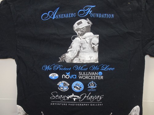 Operation Blue Pride Annenberg Foundation Ocean Conservation T Shirt Small Black - Picture 4 of 9