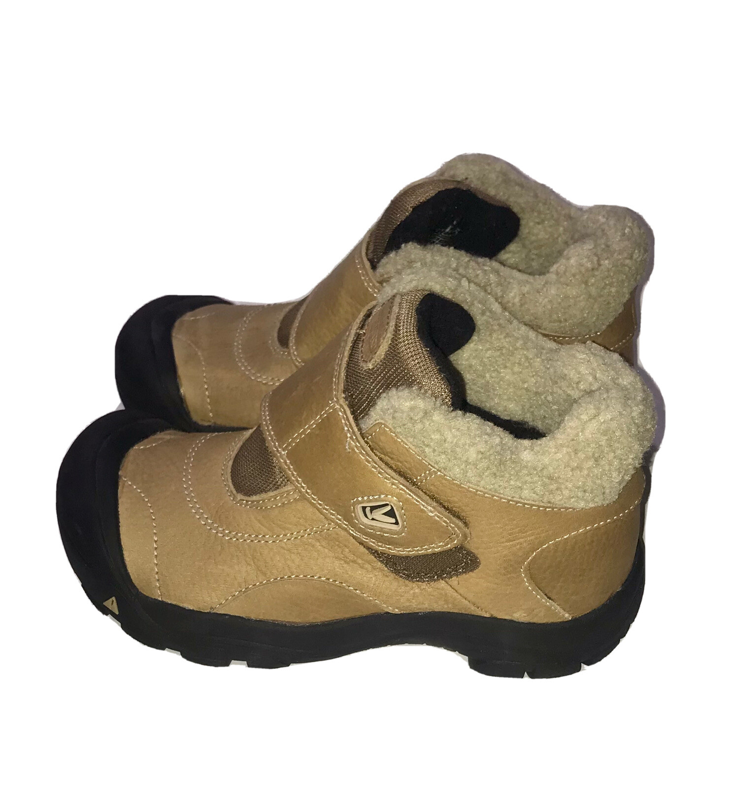 Stivaletti invernali Keen Kootenay taglia 2 in pelle marrone neve bambino ragazzi