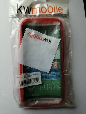 TPU Case S-Line Design HTC One 2 Mini, rot/orange