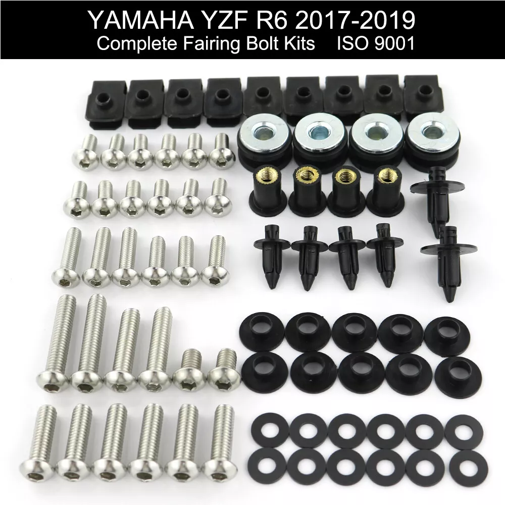 For Yamaha YZF R6 2017 2018 2019 Stainless Steel Fairing Bolts Kit