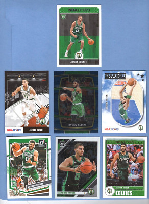 (7) Jayson Tatum ROOKIE + Star  LOT. Hoops ROOKIE #253 + (6) Star Cards