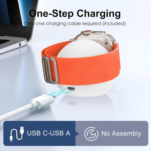 Magnetic Wireless Charger Watch Charging Dock For Apple Watch 9/8/7/6/5/4/3/2/SE - Picture 6 of 16