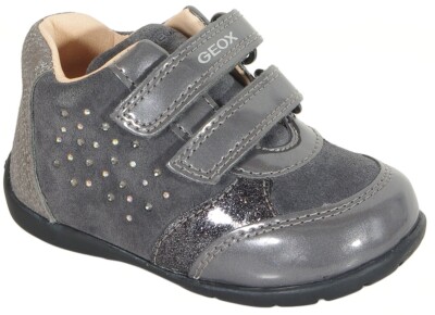 reduzierung GEOX Kaytan A first steps suede/syn. pat. dk. gray