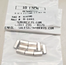 New 8-32 Female Standoff, 1/2" Long, 1/4" Hex, Stainless Steel (10ea)