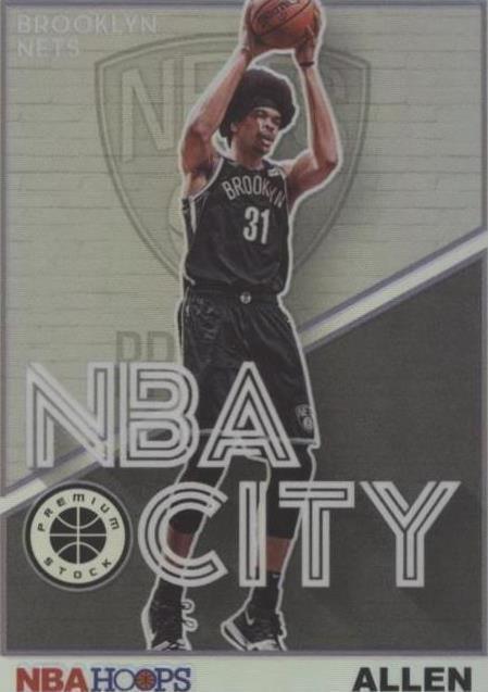 2019-20 Panini NBA Hoops Premium Stock - Nba City Jarrett Allen #17 ...