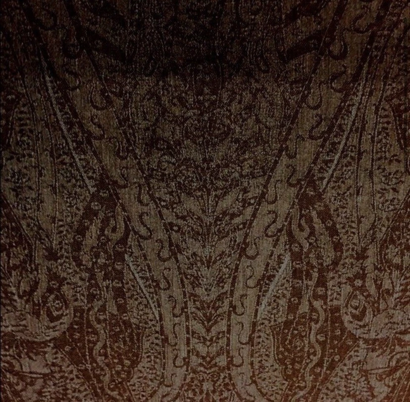 Clarence House Renzo Espresso Lujo Lana Damasco Foto 2 de 4