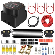 Heart Horse 20FT/6M Smart Dual Battery Isolator Kit 12V 140Amp Split Charge R...