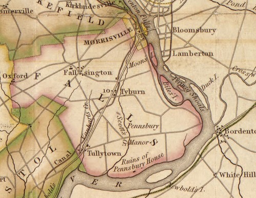 1831 Map of Bucks County Pennsylvania - Picture 4 of 4
