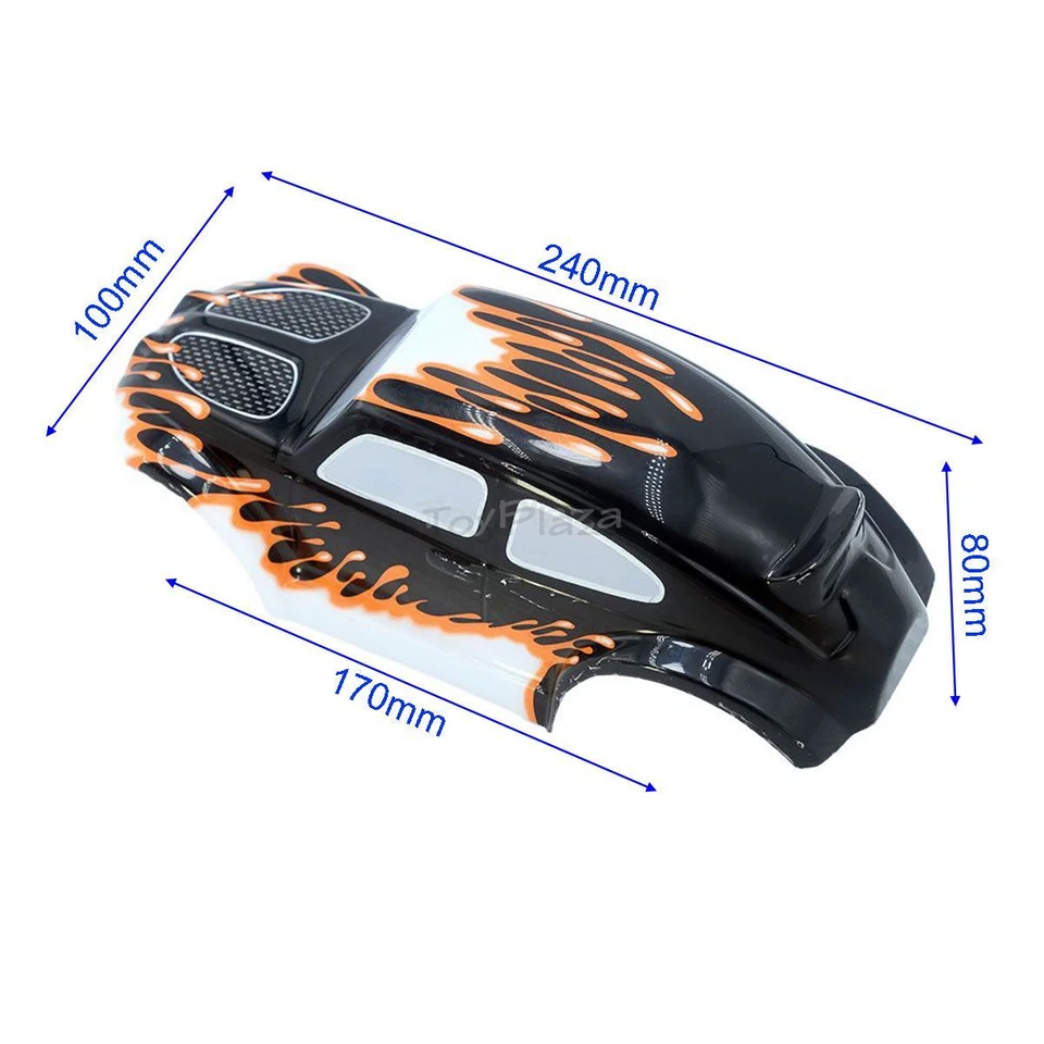 Hispeed 68082 Body Shell Orange for HiMOTO 1/18 Scale RC Crawler Truck 94680 - Image 4 of 4