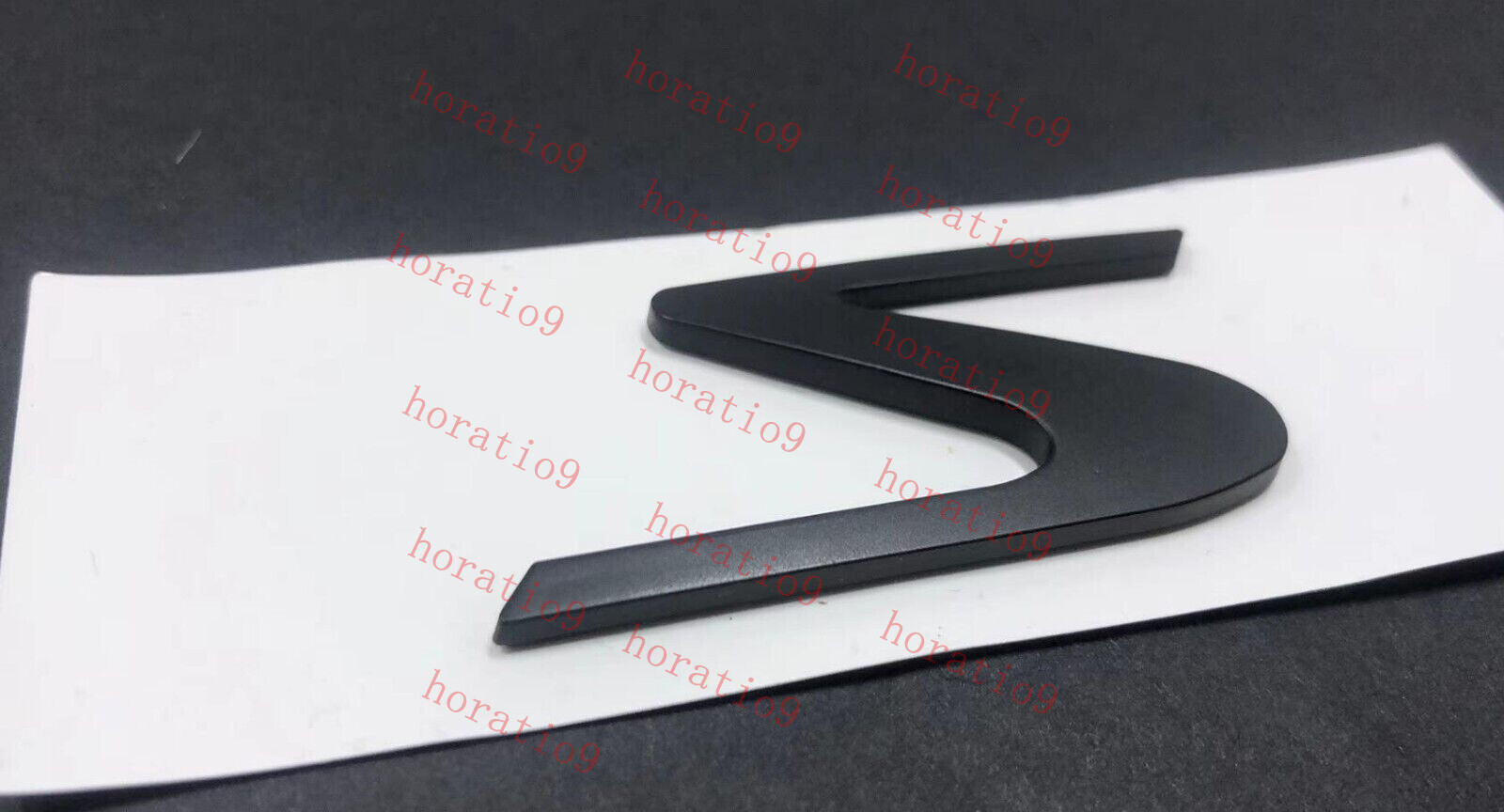 1pcs Matte Black S Letter Badge Emblem for Maserati