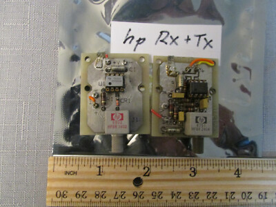 HP HFBR 1402 + HFBR 2402 Fiber Optic Receiver Transmitter Pair Experimental