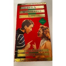 It's a Wonderful Life VHS James Stewart Donna Reed Classic Movie Film Tape