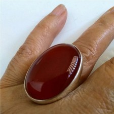 Carnelian Gemstone Ring 925 Sterling Silver Handmade Birthday Ring All Size C532