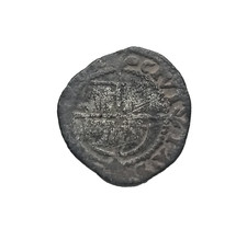 Tudor Silver Hammered Coin: Elizabeth I Halfgroat 1591-1595 Tun Tower Mintmark