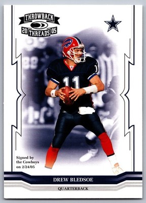 Drew Bledsoe #39 Dallas Cowboys 2005 Donruss Throwback Threads
