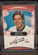 2021 Sportkings Volume 2 - Autographs Denis Potvin #A58 Red /50 (AU)